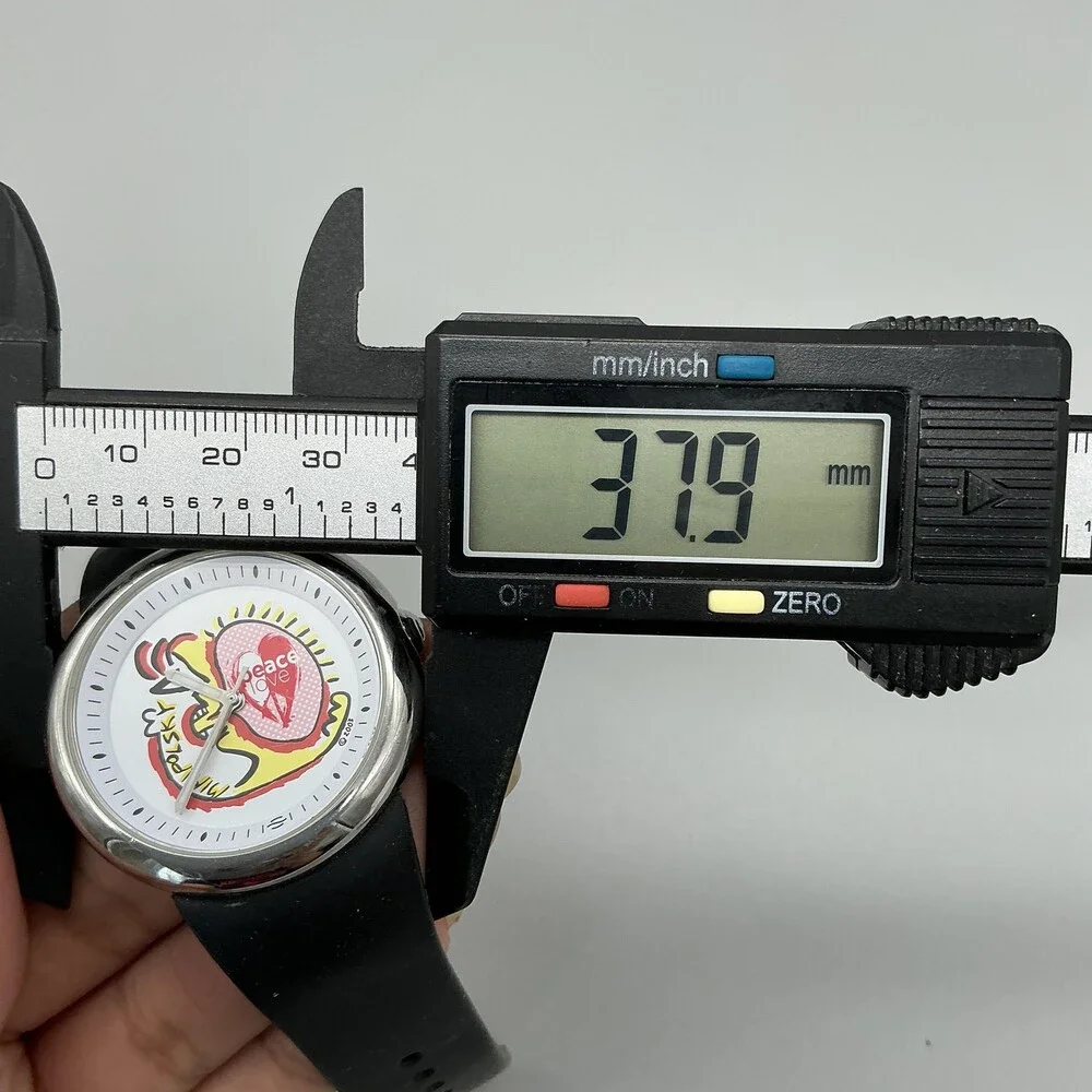 Fruitz by Philip Stein Peace Love Womens Watch 38mm Multicolor Dial New Battery